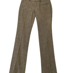 Black and grey wool herringbone pants